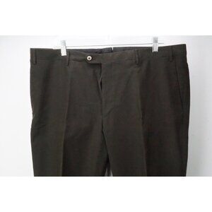 Corneliani Leader 100% Cotton Brown Chino Pants Trousers 56 EU Brand NEW